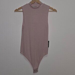 Express One Eleven Sleeveless Ribbed Bodysuit NWT!! - Pink - Small